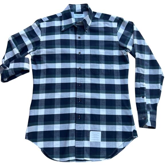 Thom Browne. New York Checkered Check Button-Up Men's Sz 2 - Picture 2 of 8